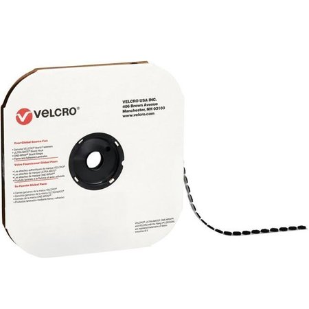 BOX PARTNERS Box Partners VEL166 0.375 in. Hook Black Cloth Hook & Eye Brand Tape Individual Dots VEL166